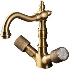 Boheme Смеситель для раковины Royale, высокий, бронза 312-Royal
