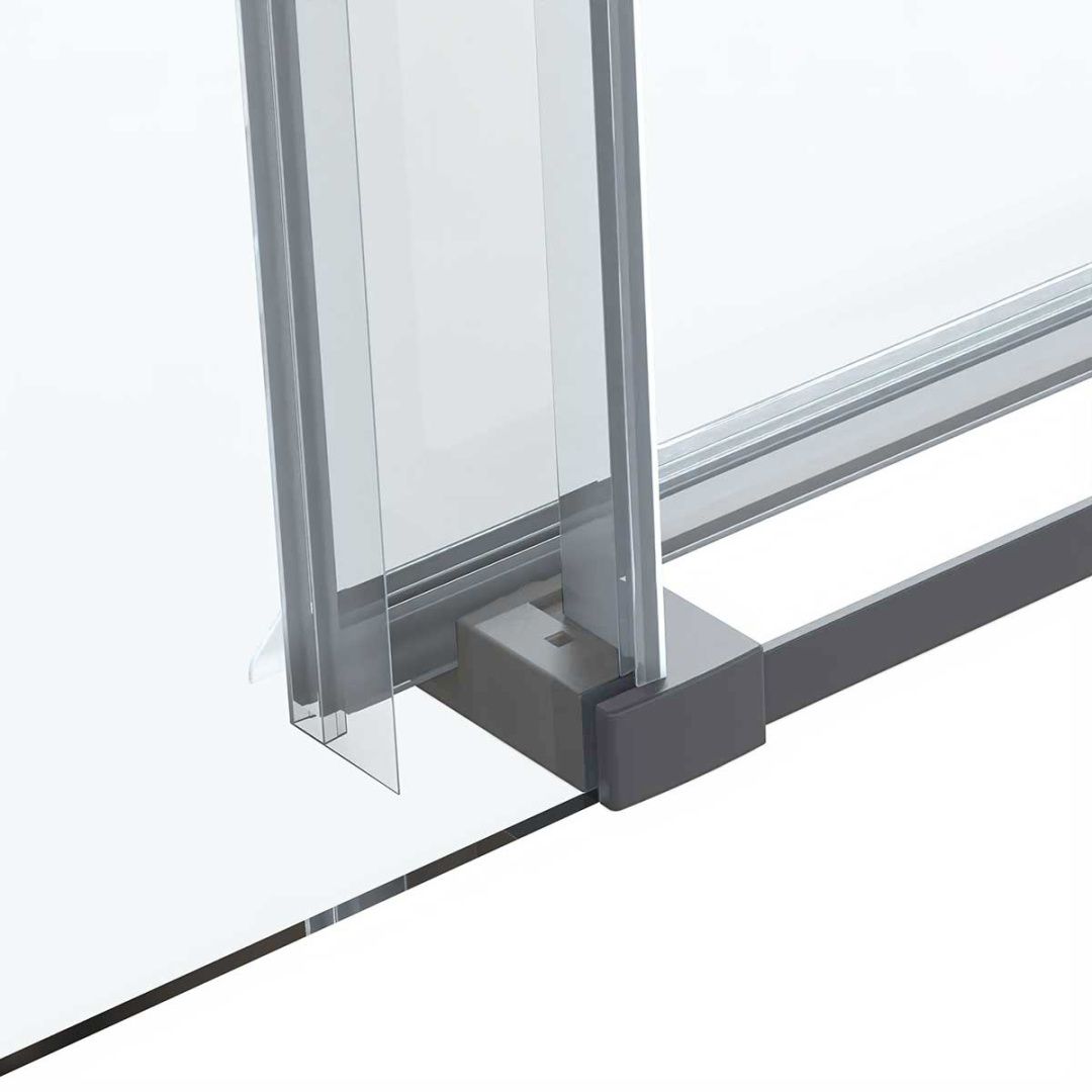 Приобрести vincea душевое ограждение como soft 110х100 см, прозрачное, оружейная сталь vsr-1cs1011clgm