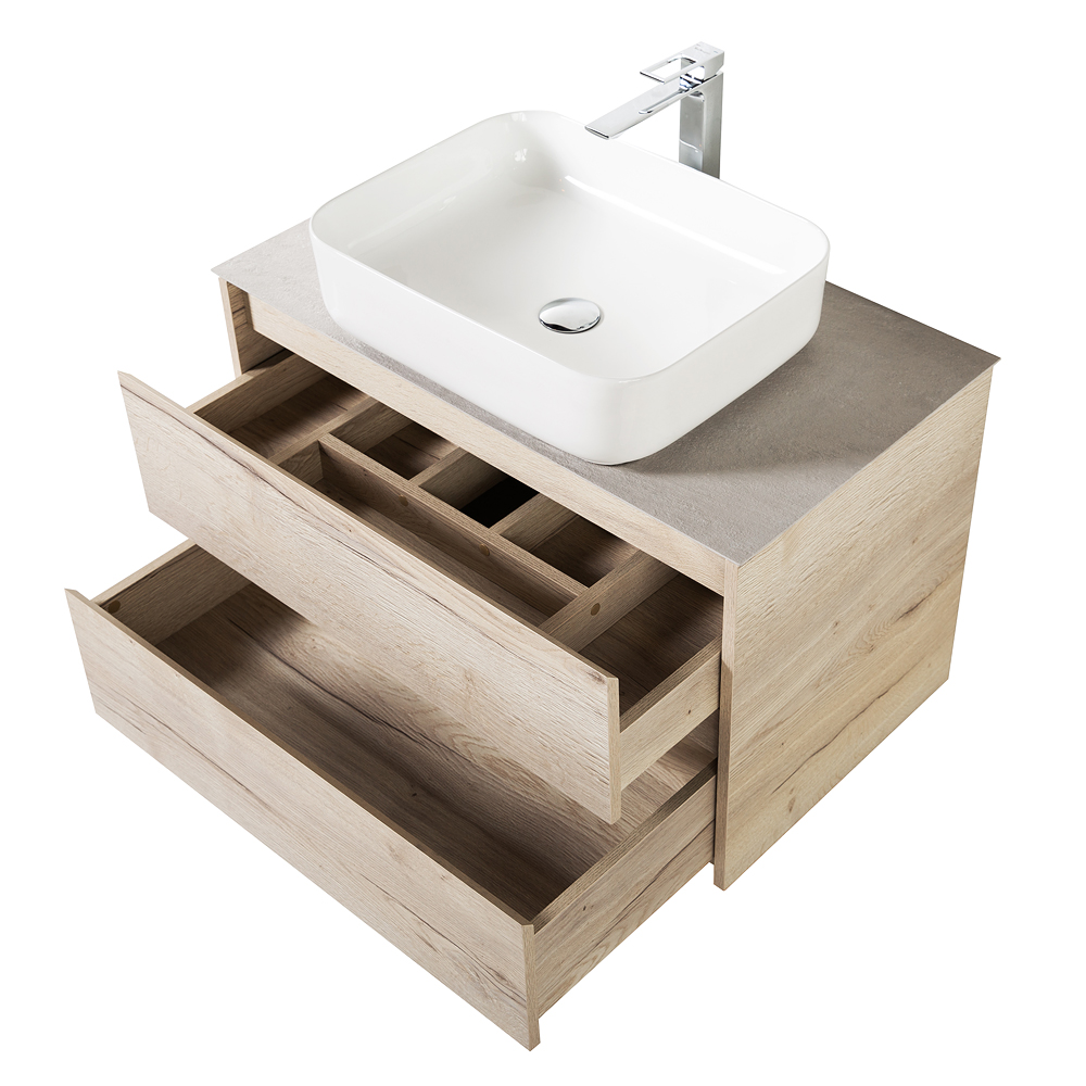 Приобрести belbagno тумба со столешницей kraft 80 см, подвесная rovere galifax bianco