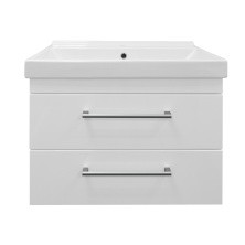 Loranto Тумба подвесная с раковиной Модерн 70/2 70х51 см, белая (CS00067606)