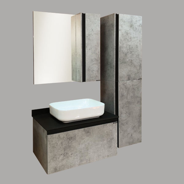 Приобрести сomforty тумба со столешницей и раковиной "эдинбург-75", светлый бетон