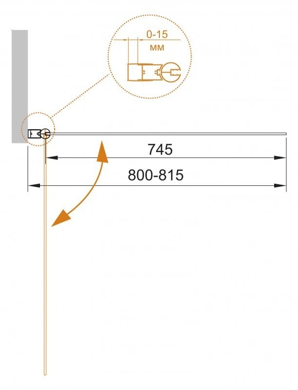 Приобрести cezares шторка для ванны eco 80х140см eco-o-v-1-80/140-p-cr-l