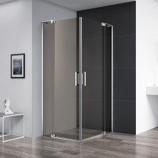 Cezares Душевое ограждение SLIDER 80х80 см, бронза\хром SLIDER-A-2-80/90-BR-Cr