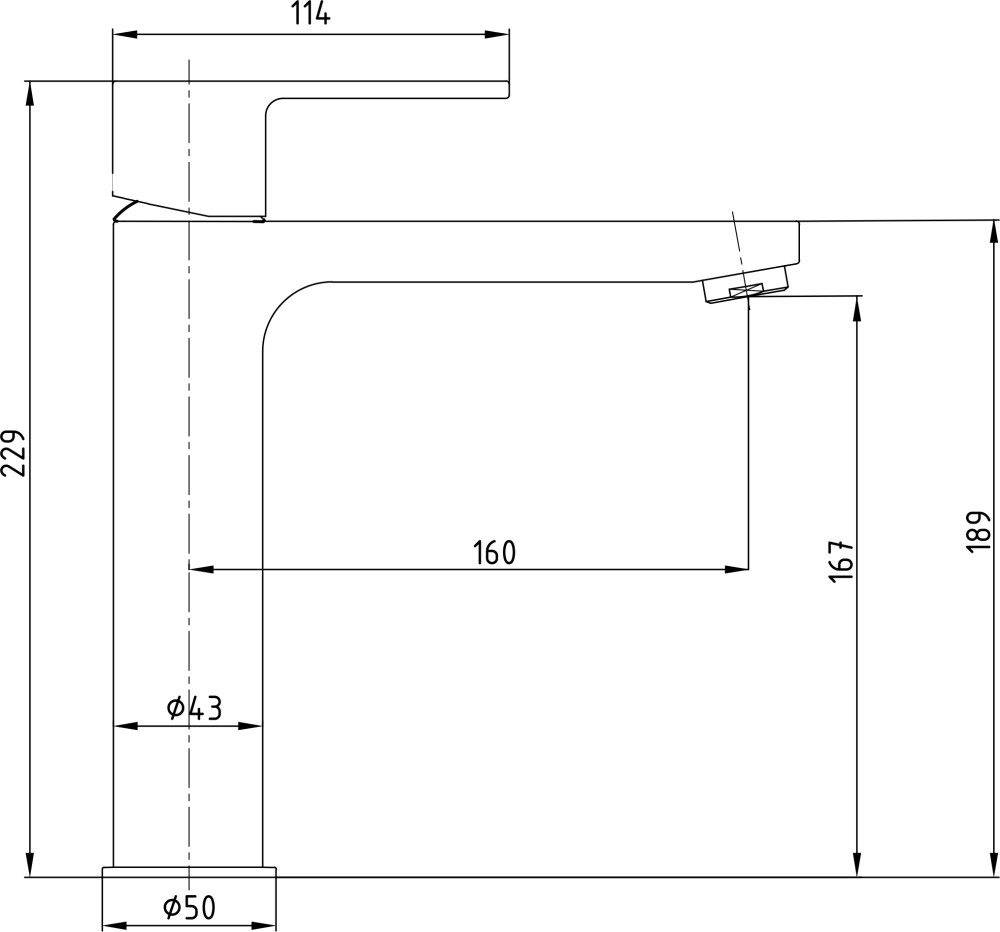 Приобрести смеситель для раковины e.c.a. nita без донного клапана 167 мм 102188041ex