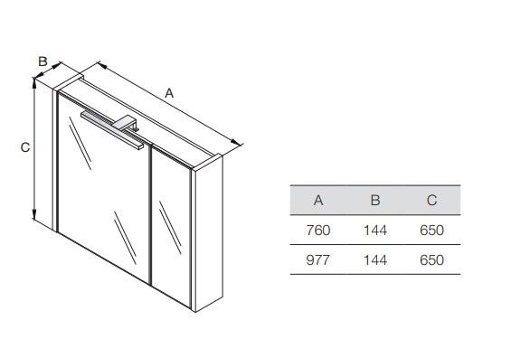 Приобрести зеркальный шкаф roca etna 80 см, белый 7.8573.0.480.6