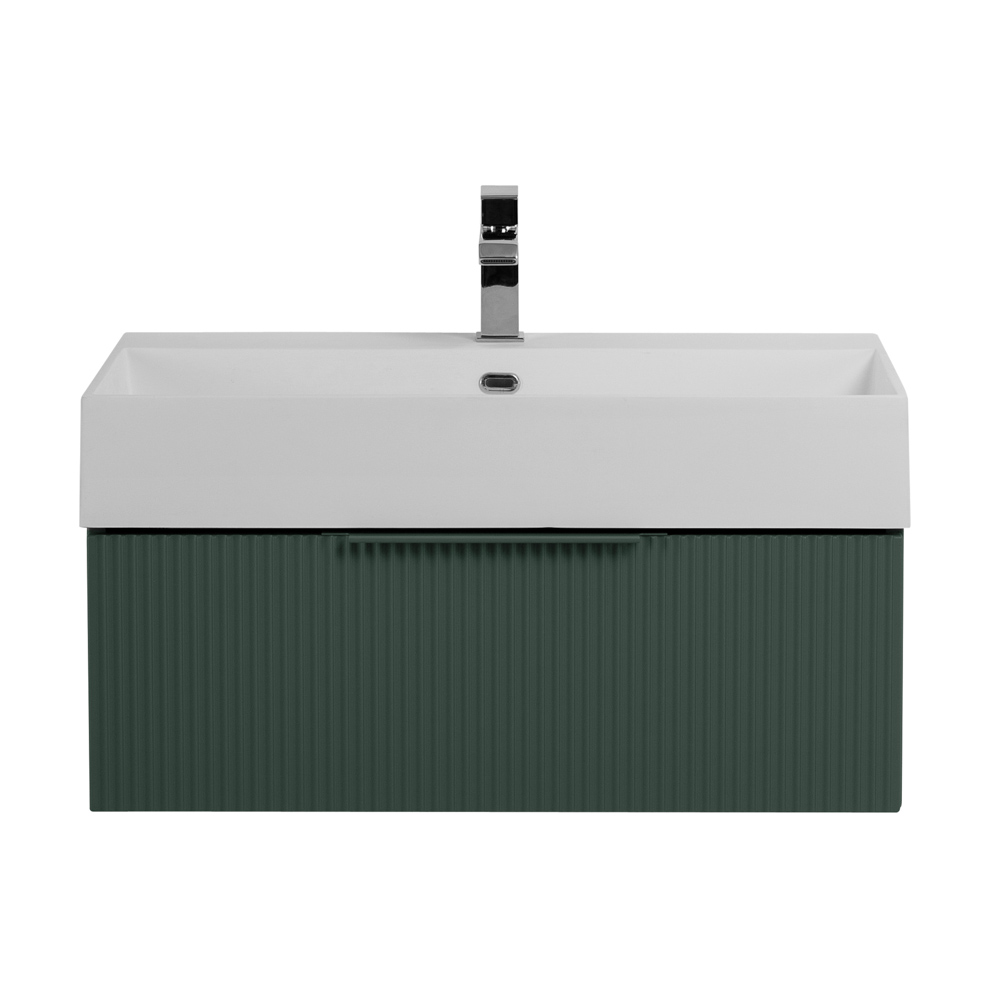 Приобрести cezares тумба подвесная с раковиной premium 70 см plisse verde opaco, серая 55420