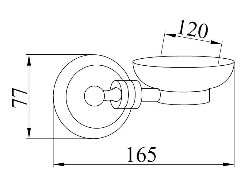 Приобрести boheme мыльница hermitage, хром 10382