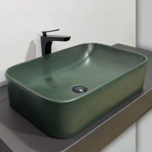 Comforty Раковина 78575MDG-60 60х41 см, темно-зеленая матовая