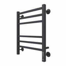 Полотенцесушитель 450х600 мм электрический Terminus Ватикан П6, КС 9005, черный матовый 4670078527516
