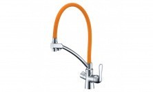 LEMARK Смеситель для кухни Comfort с подключением к фильтру, оранжевый LM3070C-Orange