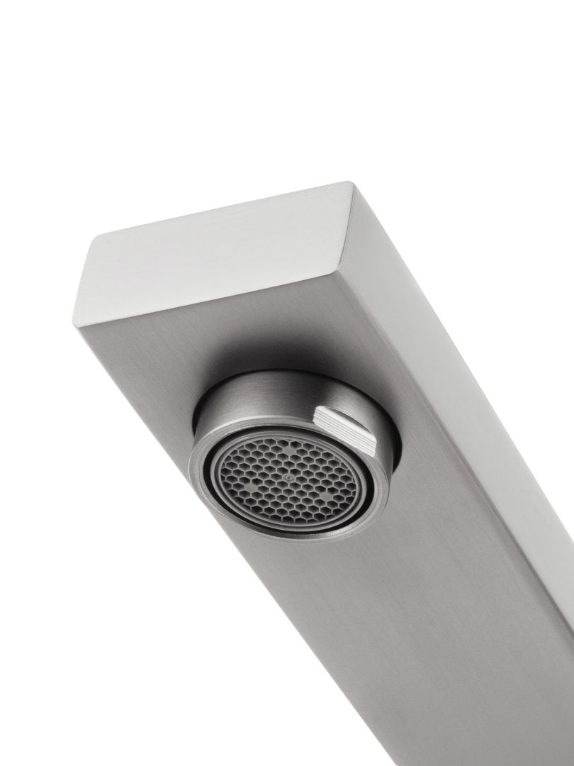 Приобрести смеситель для раковины встраиваемый wonzon & woghand, брашированный никель (ww-105-bs)