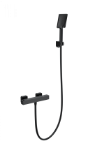 Смеситель для душа с термостатом WONZON & WOGHAND STAY 3, Черный матовый (WW-B2062-A-MB)