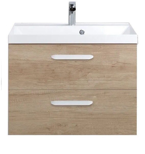 Приобрести тумба подвесная с раковиной belbagno aurora-700-2c-so-rnn 70 см, rovere nebrasca nature