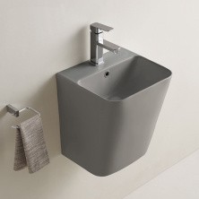 Comforty Раковина 500QMH 38х34 см, светло-серая матовая