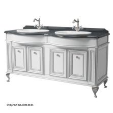 Caprigo Тумба с раковиной FRESCO 160 см, белая, эмаль