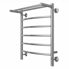 Полотенцесушитель 500х650 мм электрический Terminus Классик с полкой П6, хром 4670078531391