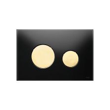 TECE Кнопка смыва Loop для инсталляции, черная глянцевая\золото 9240658