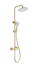 Душевая система с термостатом WONZON & WOGHAND NEO, Брашированное золото (WW-B3035-A-BG)