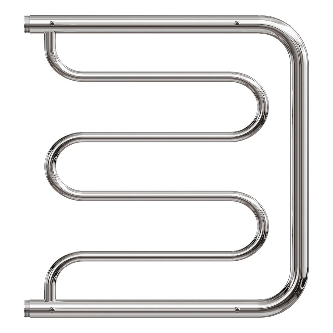 Приобрести полотенцесушитель водяной point 500х500 фокстрот с полкой, хром pn25555p