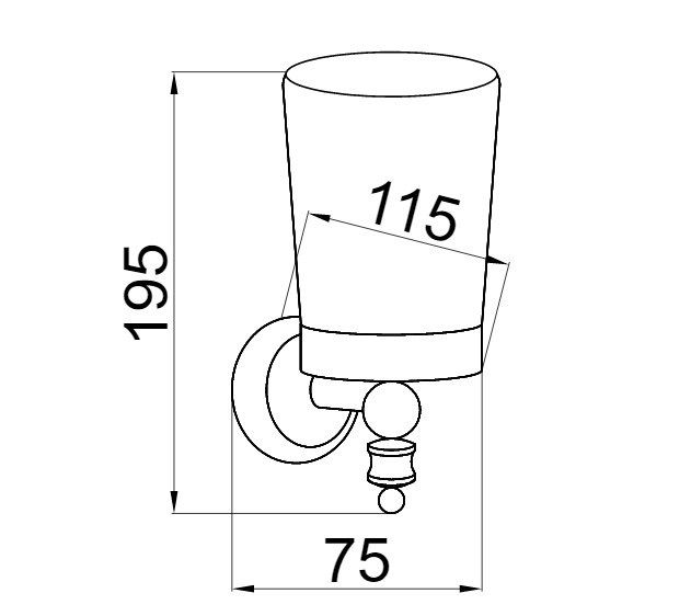 Приобрести boheme стакан для зубных щеток palazzo, золото 10154