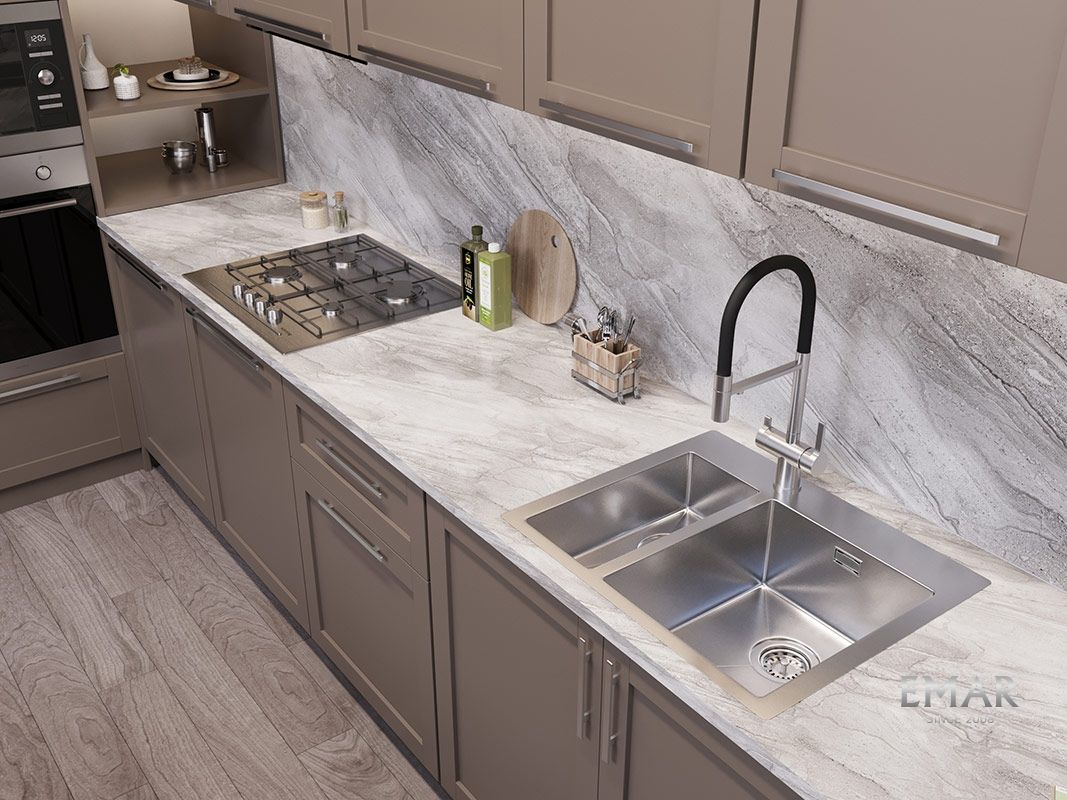 Приобрести oulin кухонная мойка 61х50 см, сатин oulin ol-ftr202r