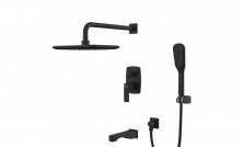 LEMARK Душевая система Ursus, скрытый монтаж, черный LM7222BL