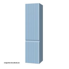 Caprigo Пенал FORTE-Smalty TYPE 35 см, голубой, эмаль