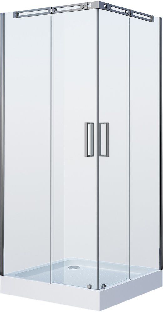 Приобрести grossman душевое ограждение galaxy 100х100 см, квадратное, хром\ прозрачное gr-3100