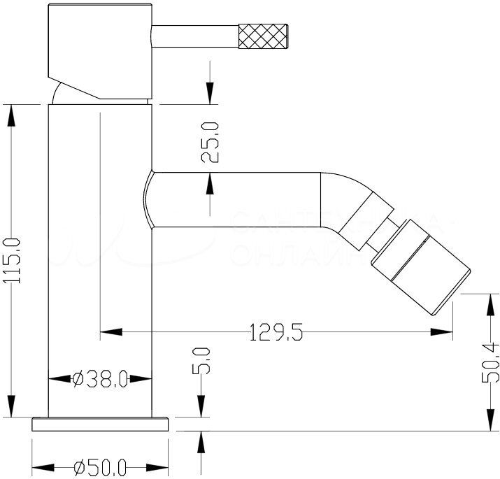 Приобрести boheme смеситель для биде uno, белый матовый 466-mw