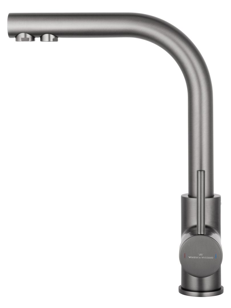 Приобрести смеситель для кухни c подключением фильтра wonzon & woghand, темный графит (ww-88458005-bgm)