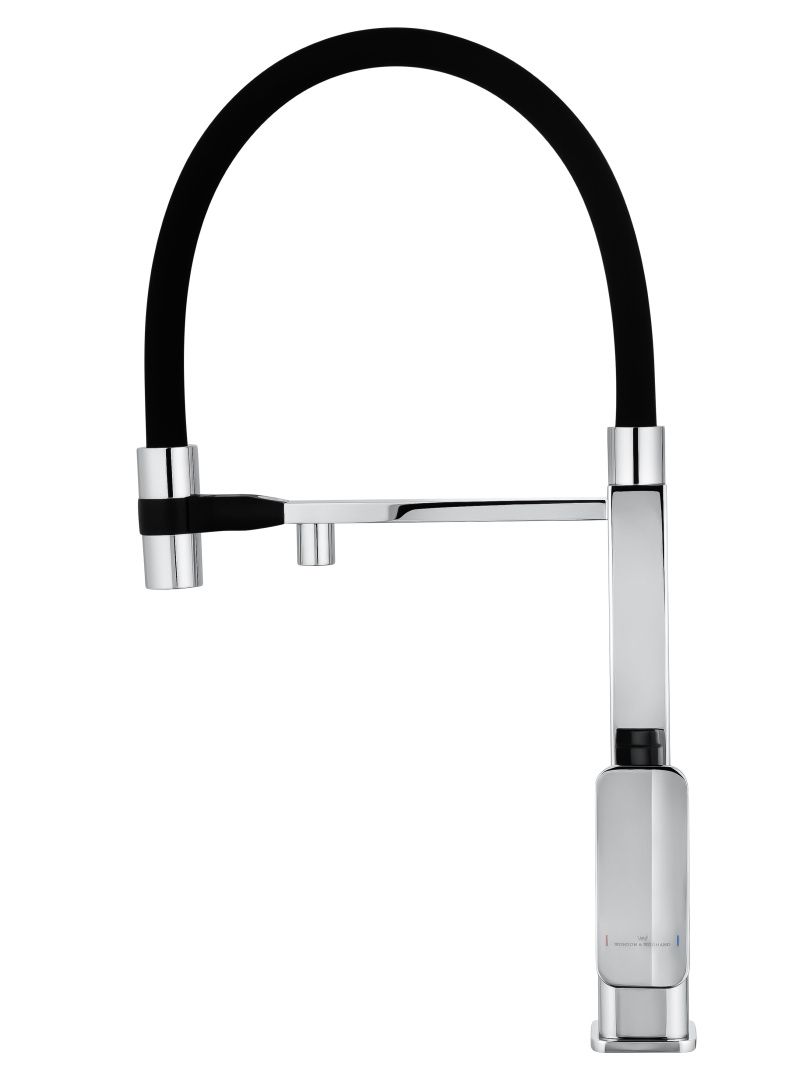 Приобрести смеситель для кухни с гибким изливом и подключением фильтра wonzon & woghand, хром (ww-88458012-cr)