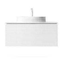 Jorno Тумба подвесная Stone 100 см со столешницей, белая