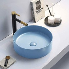 Comforty Раковина 9110 ML 39х41 см, голубая матовая