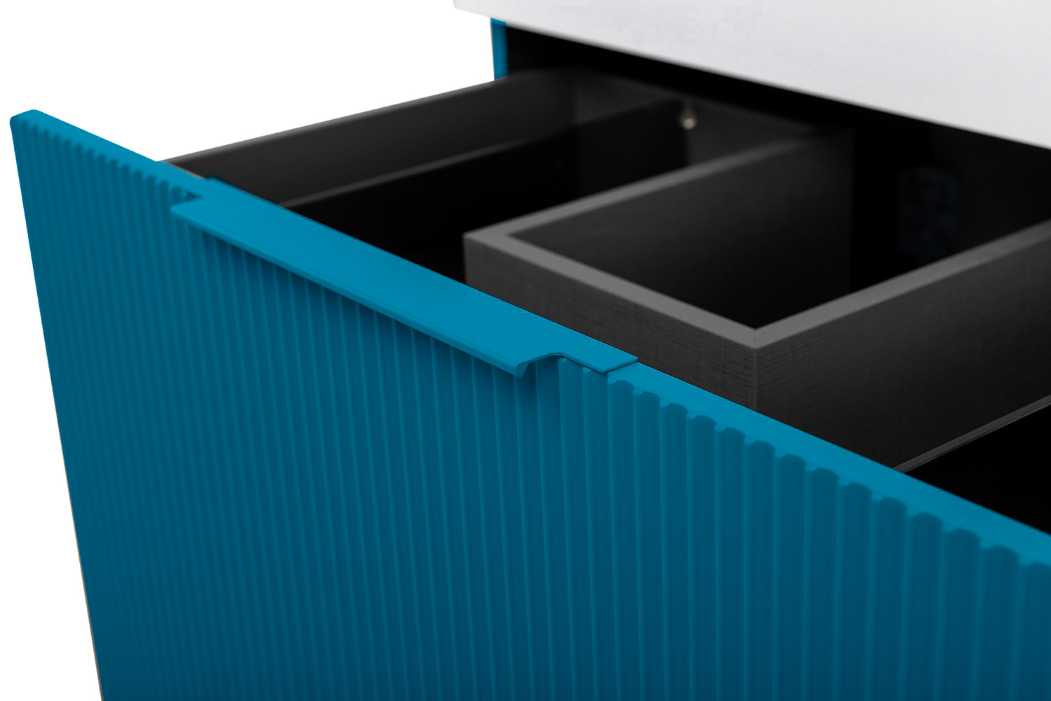 Приобрести cezares тумба подвесная с раковиной premium 70 см plisse blu petrolio, голубая 55438