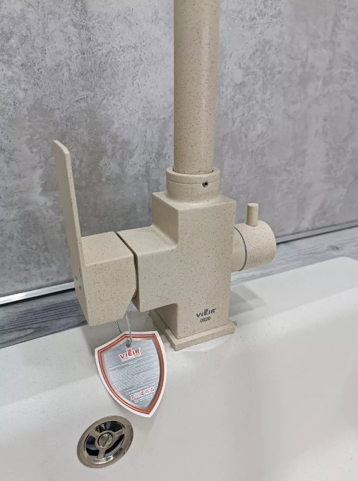 Приобрести смеситель для кухни vieir kitchen 359 мм, с подключением к фильтру, бежевый v15025(b)