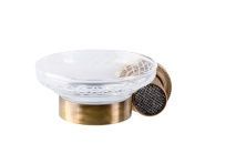 Boheme Мыльница Royale Cristal, бронза\черный 10923-BR-B