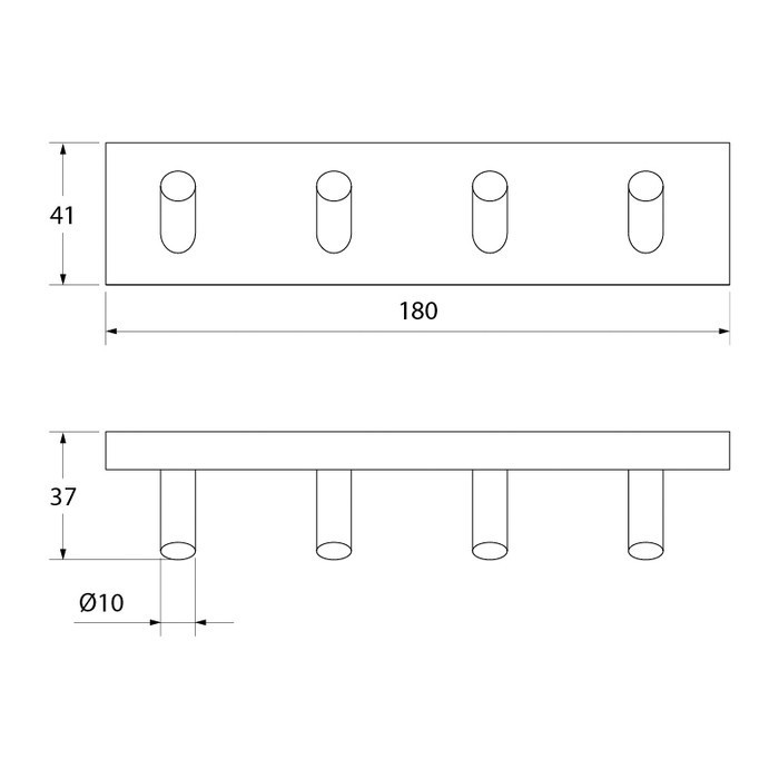 Приобрести iddis крючок четверной edifice 180мм, хром edisb40i41