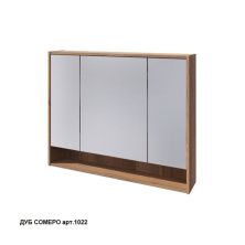 Caprigo Шкаф зеркальный 100см, дуб сомеро