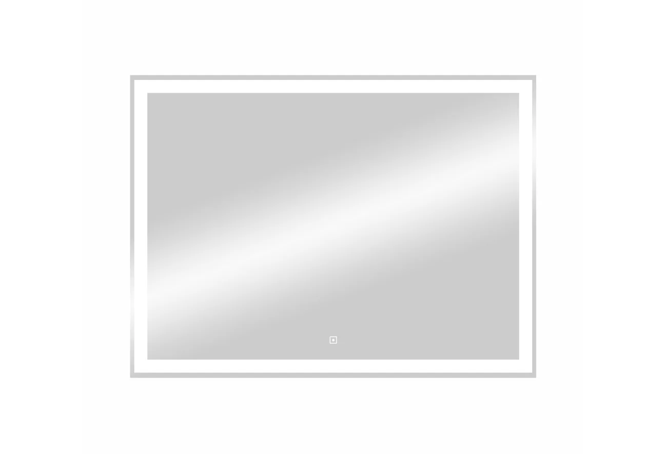 Приобрести continent зеркало с подсветкой mercury 90х70 см, белое