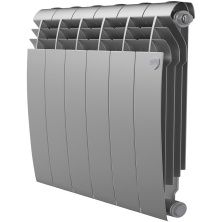 Royal Thermo Радиатор биметаллический BiLiner 500 /Silver Satin ( серебристый ) - 6 секц.