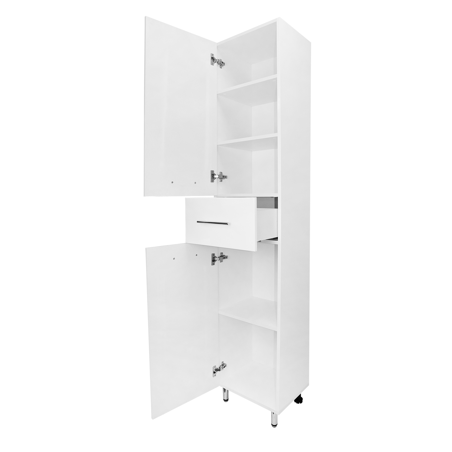 Приобрести loranto пенал karina 40 40х198 см, напольный, левый, белый (cs00086526)