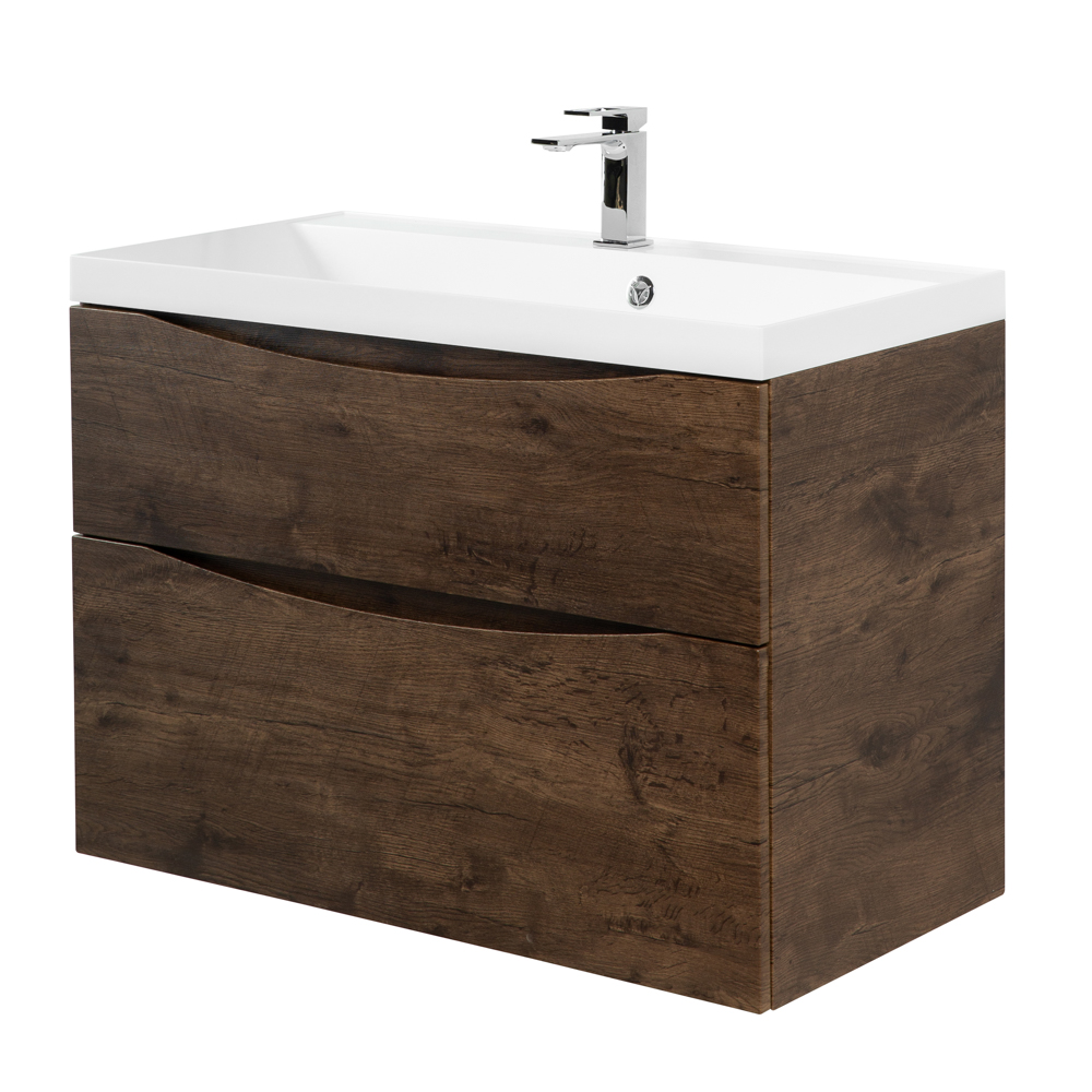 Приобрести belbagno тумба с раковиной marino-h60 90 см, подвесная rovere moro, белая раковина
