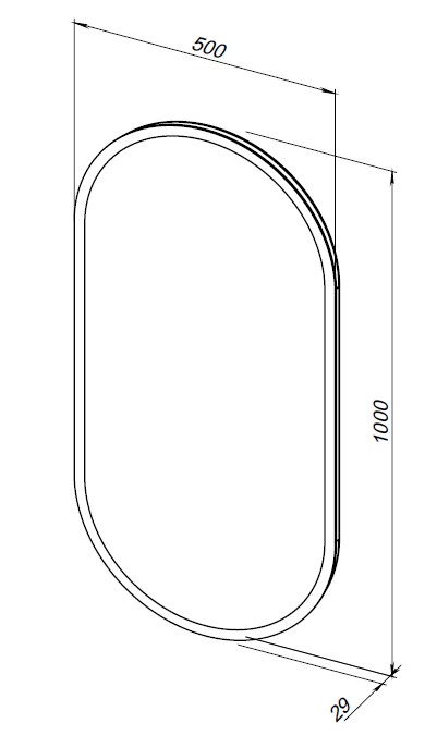 Приобрести aquanet зеркало монте 50 см, с подсветкой и часами, белое матовое