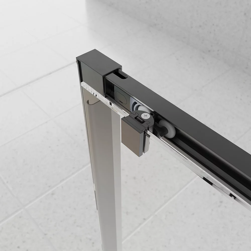 Приобрести veconi душевое ограждение evo 180х110 см, брашированный графит, прозрачное e1-sp-gr-180110-01-c9