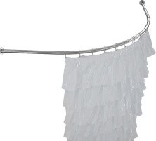 Aquanet Карниз для ванны Graciosa полукруглый 150х90 см