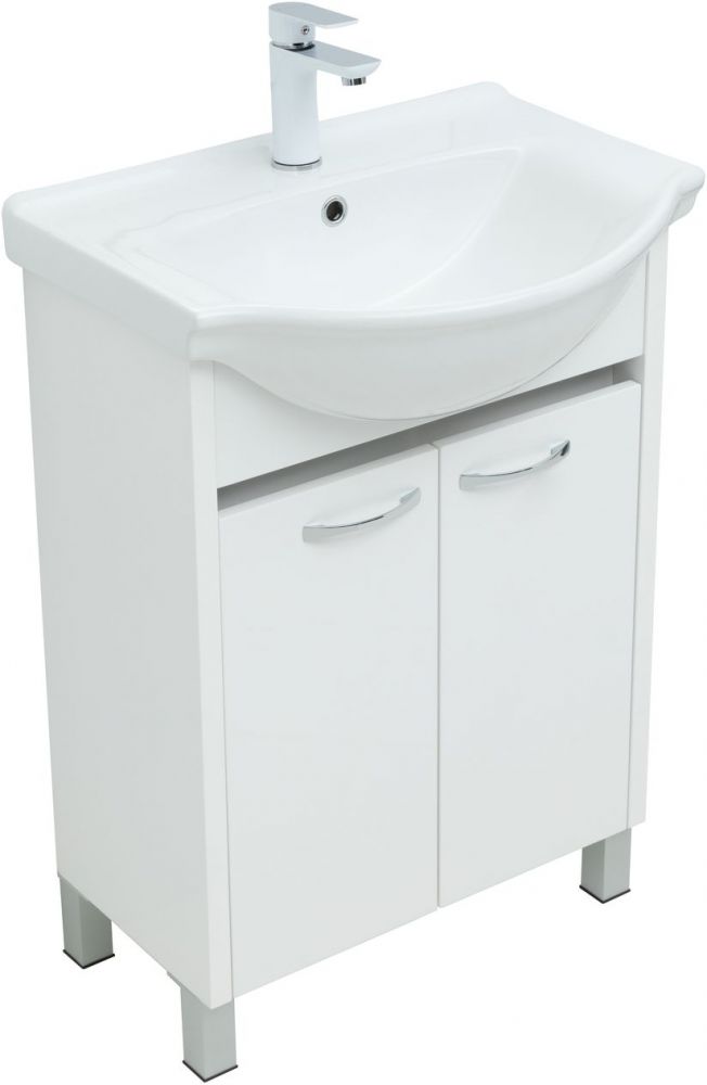 Приобрести aquanet тумба с раковиной донна 60 см, белая глянец