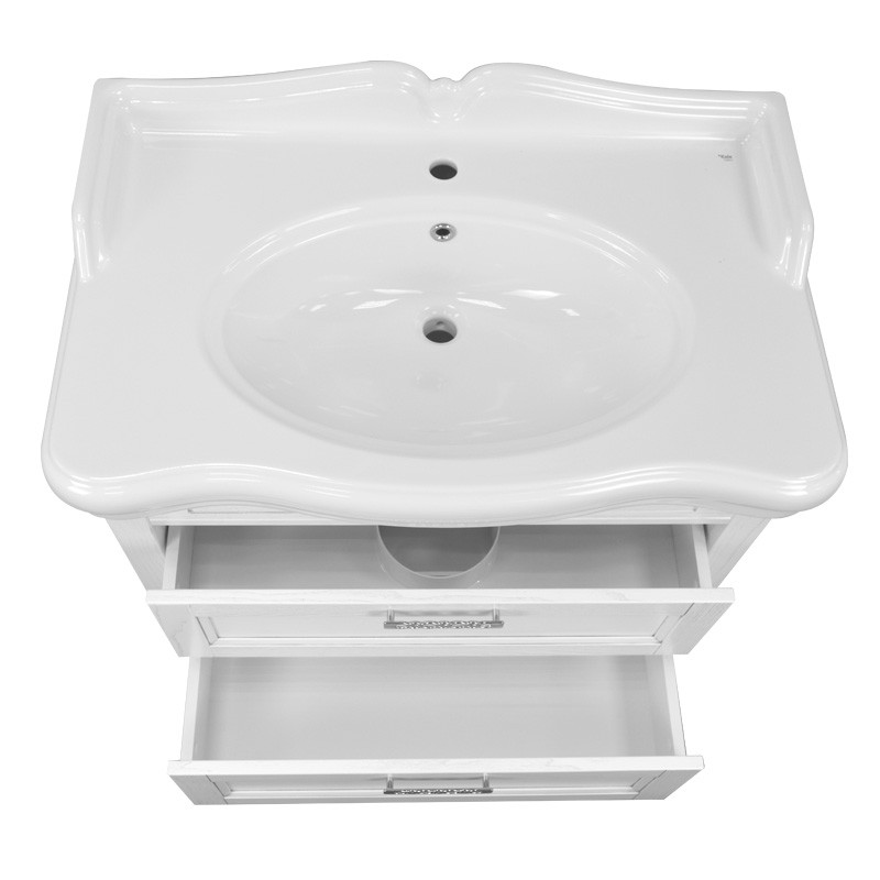 Приобрести azario тумба напольная с раковиной carolina 90/2, 90см. золото, cs00069427