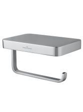 Держатель для туалетной бумаги с полкой WONZON & WOGHAND FLAT, Хром (WW-9736)