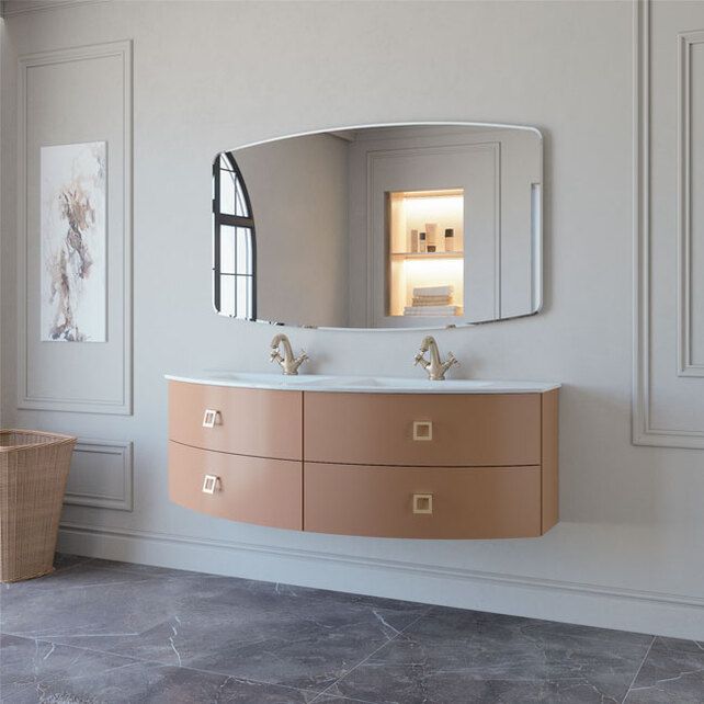 Приобрести caprigo тумба с раковиной legato 155 см, мокко