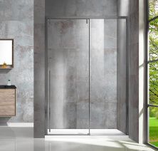 Vincea Душевая дверь Lugano 120 см, прозрачное, оружейная сталь VDS-1L120CLGM-1